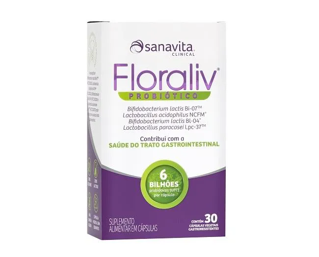 FLORALIV PROBIOTICO 30 CAPS - SANAVITA