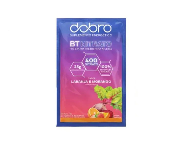 SUPLEMENTO ALIMENTAR EM GEL LARANJA E MORANGO BT NITRATO 400 - 30G -DOBRO