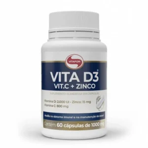 VITA D3 VIT.C + ZINCO 60CAPS - VITAFOR